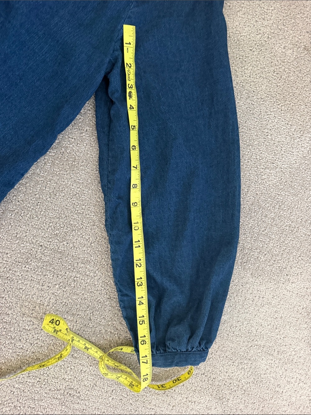 Faherty Indigo Button-Front Peasant Shirt - Picture 9 of 10